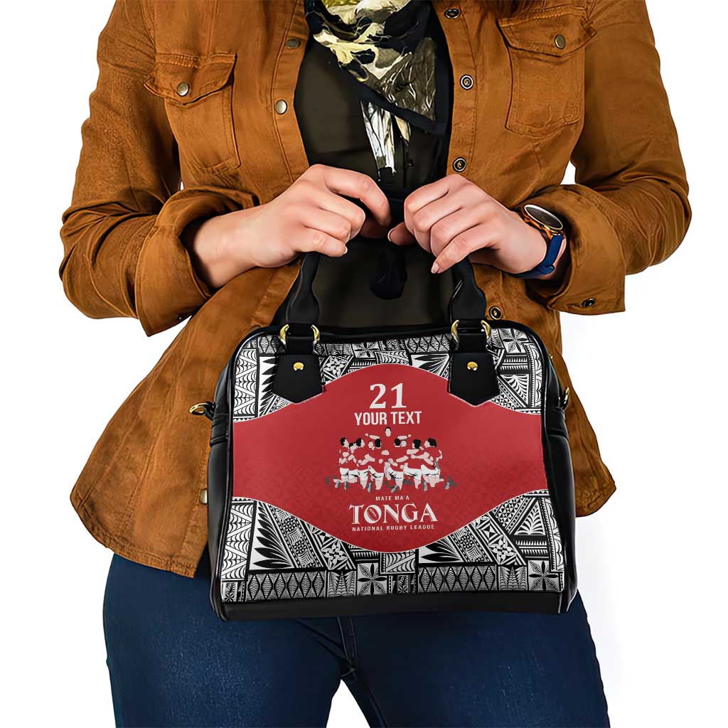 Custom Tonga Rugby Mate Ma'a Shoulder Handbag Tonga XIII Make History Pacific Champions