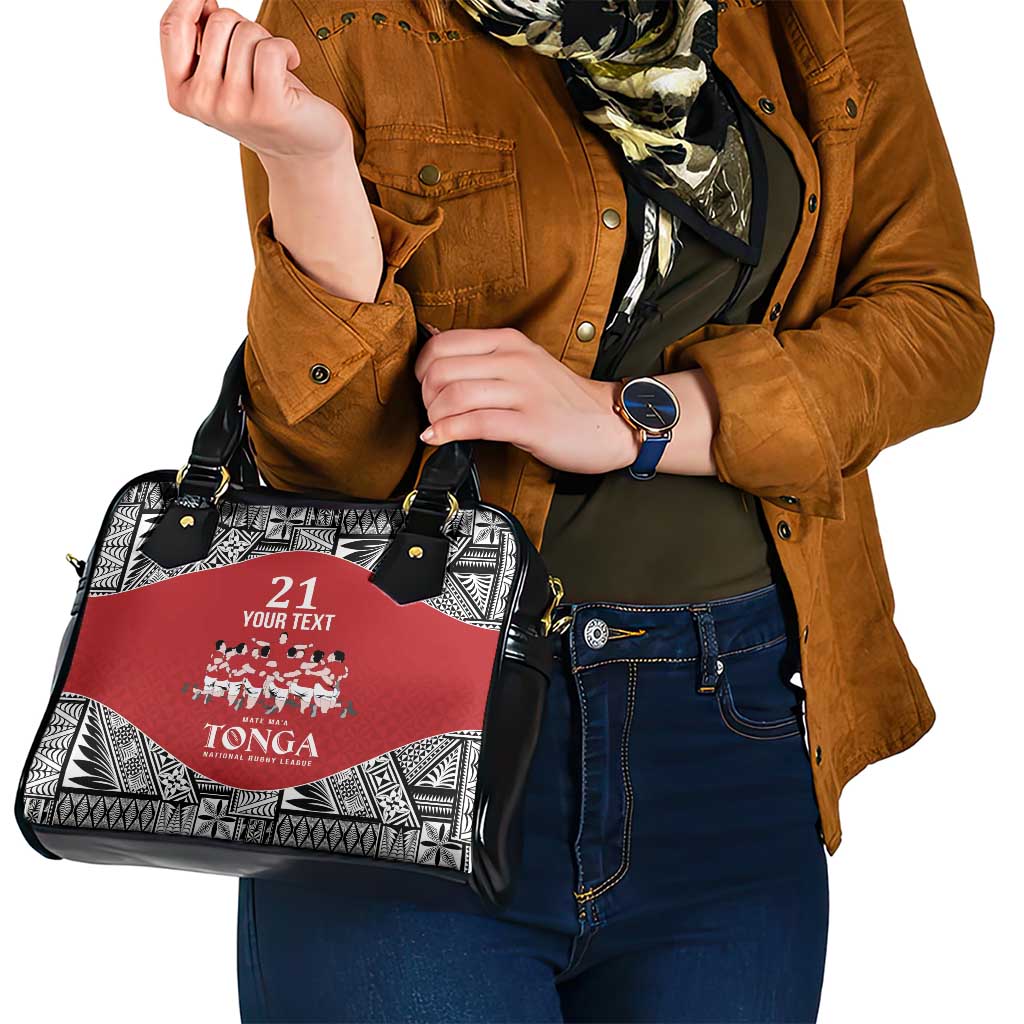 Custom Tonga Rugby Mate Ma'a Shoulder Handbag Tonga XIII Make History Pacific Champions