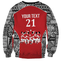 Custom Tonga Rugby Mate Ma'a Sweatshirt Tonga XIII Make History Pacific Champions