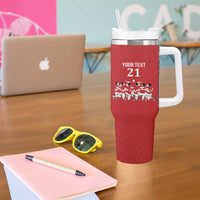 Custom Tonga Rugby Mate Ma'a Tumbler With Handle Tonga XIII Make History Pacific Champions