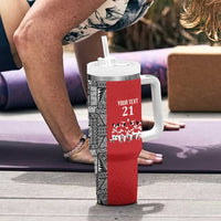 Custom Tonga Rugby Mate Ma'a Tumbler With Handle Tonga XIII Make History Pacific Champions
