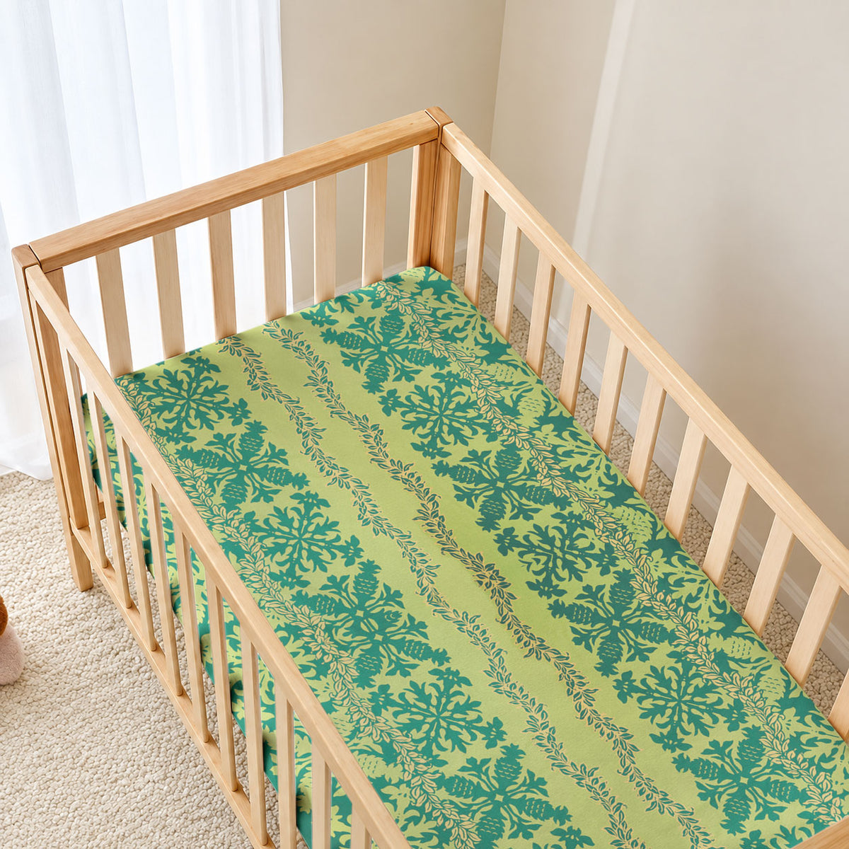 Hawaii Lei with Tribal Quilt Motif Baby Bed Cover LT9 - Polynesian Pride