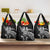 New Zealand Rugby Warrior Custom Grocery Bag Black Fern Taniko Motif