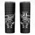 New Zealand Rugby Warrior Custom Skinny Tumbler Black Fern Taniko Motif
