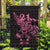 New Zealand Rugby Warrior Custom Garden Flag Pink Fern Taniko Motif