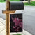 New Zealand Rugby Warrior Custom Garden Flag Pink Fern Taniko Motif