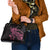 New Zealand Rugby Warrior Custom Shoulder Handbag Pink Fern Taniko Motif