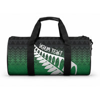 Green Silver Fern Spirit Taniko Tukutuku Personalised Duffle Bag LT9 One size Green - Polynesian Pride