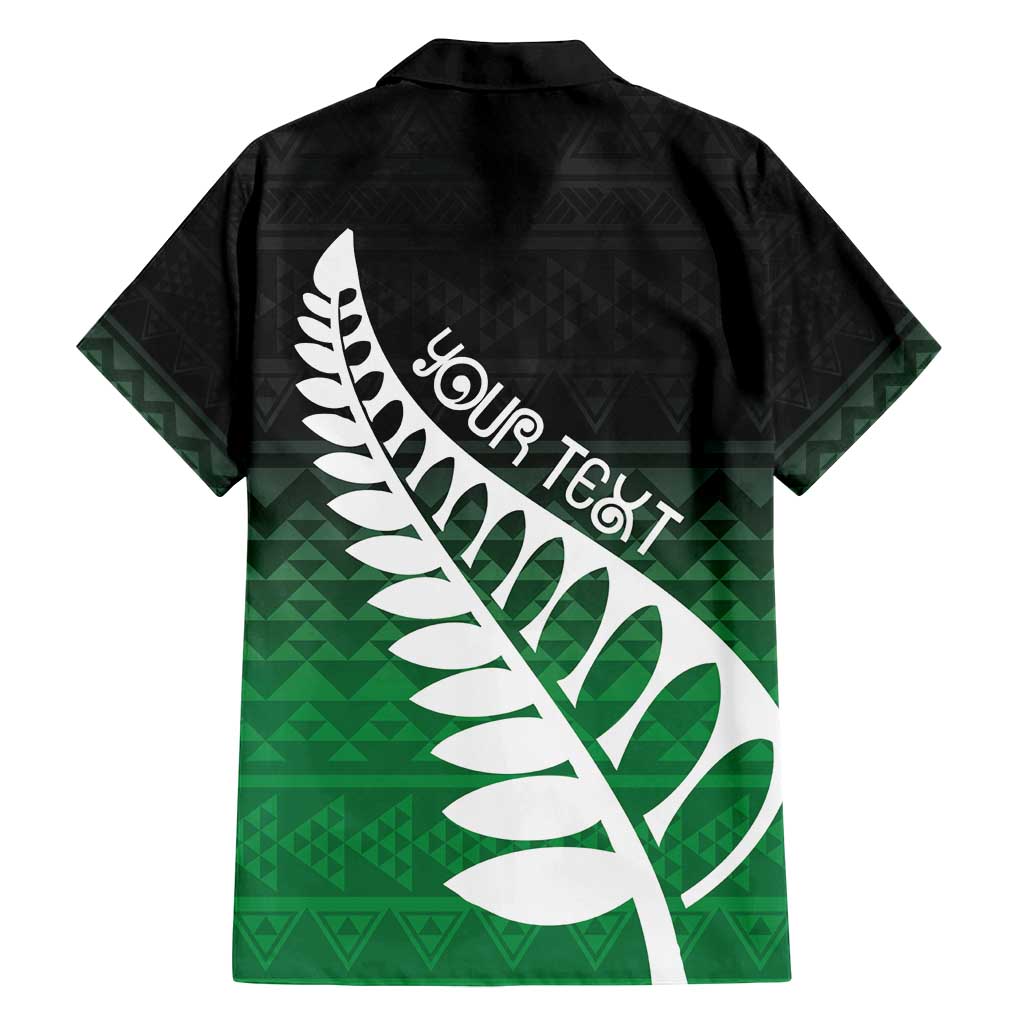 Green Silver Fern Spirit Taniko Tukutuku Personalised Family Matching Long Sleeve Bodycon Dress and Hawaiian Shirt LT9 - Polynesian Pride