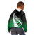 Green Silver Fern Spirit Taniko Tukutuku Personalised Kid Hoodie