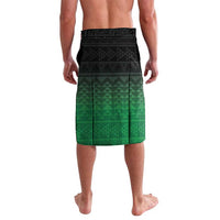 Green Silver Fern Spirit Taniko Tukutuku Personalised Lavalava