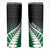 Green Silver Fern Spirit Taniko Tukutuku Personalised Skinny Tumbler