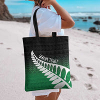 Green Silver Fern Spirit Taniko Tukutuku Personalised Tote Bag LT9 - Polynesian Pride