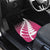 Pink Silver Fern Spirit Taniko Tukutuku Personalised Car Mats