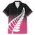 Pink Silver Fern Spirit Taniko Tukutuku Personalised Hawaiian Shirt