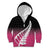Pink Silver Fern Spirit Taniko Tukutuku Personalised Kid Hoodie
