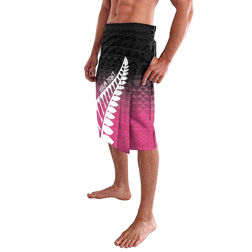 Pink Silver Fern Spirit Taniko Tukutuku Personalised Lavalava