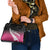 Pink Silver Fern Spirit Taniko Tukutuku Personalised Shoulder Handbag