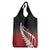 Red Silver Fern Spirit Taniko Tukutuku Personalised Grocery Bag