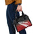 Red Silver Fern Spirit Taniko Tukutuku Personalised Shoulder Handbag