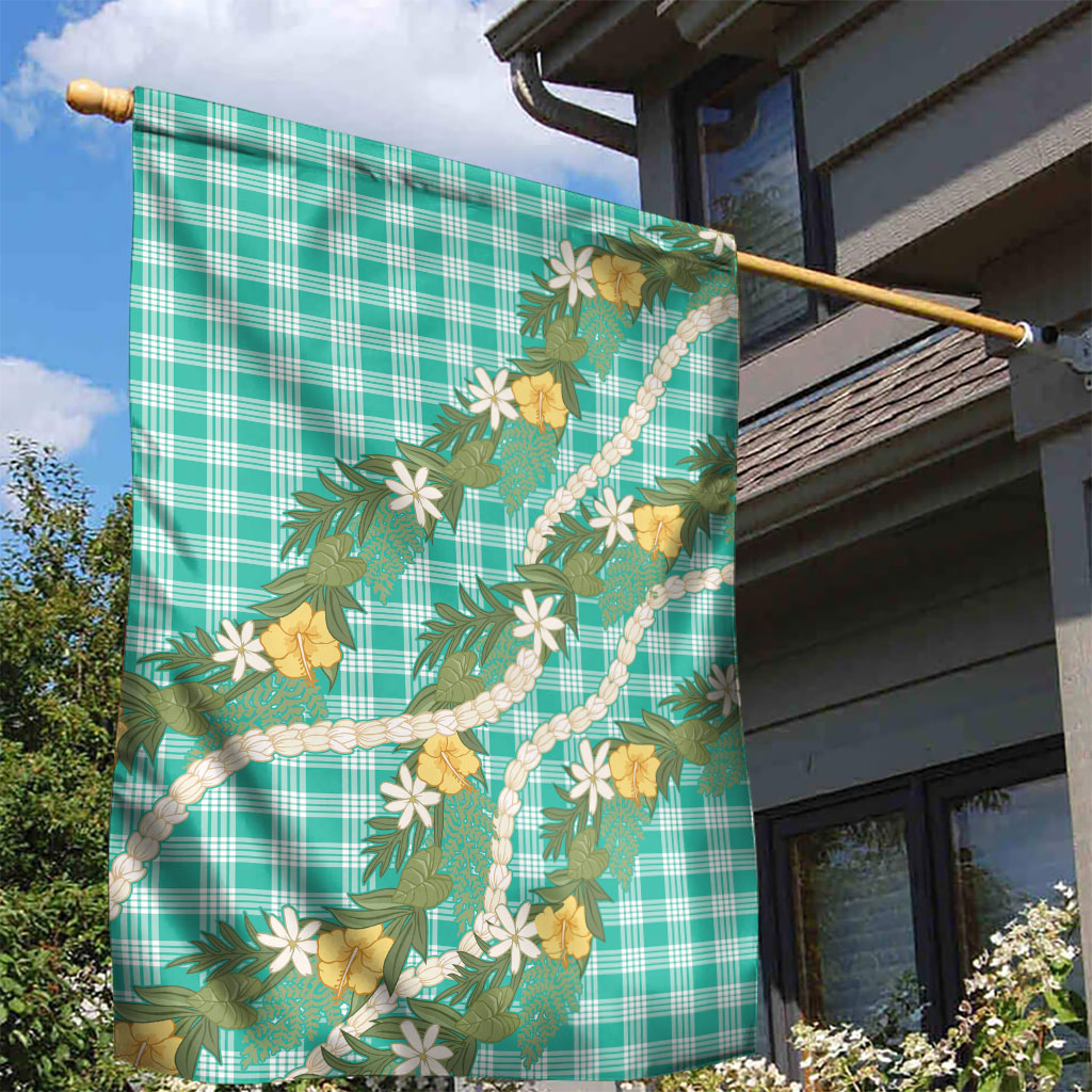 Aloha Puakenikeni Anthurium Pikake Lei Garden Flag Marine Hawaiian Palaka Pattern