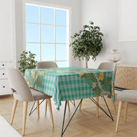 Aloha Puakenikeni Anthurium Pikake Lei Tablecloth Marine Hawaiian Palaka Pattern