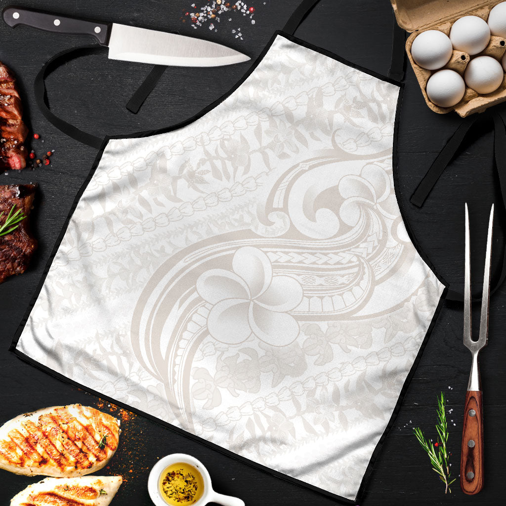 Hawaii Plumeria Lokelani Pikake Lei Apron Sandy Beige Polynesian Tattoo