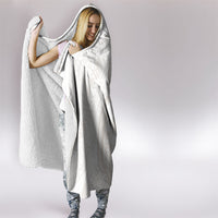 Hawaii Plumeria Lokelani Pikake Lei Hooded Blanket Sandy Beige Polynesian Tattoo LT9 - Polynesian Pride