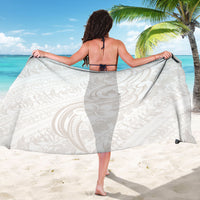 Hawaii Plumeria Lokelani Pikake Lei Sarong Sandy Beige Polynesian Tattoo