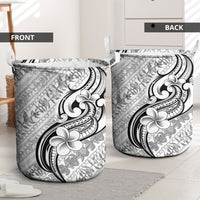 Hawaii Plumeria Lokelani Pikake Lei Laundry Basket Ele'ele Polynesian Tattoo