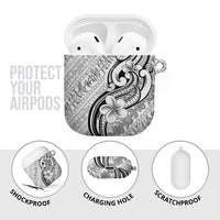 Hawaii Plumeria Lokelani Pikake Lei AirPods Case Ele'ele Polynesian Tattoo