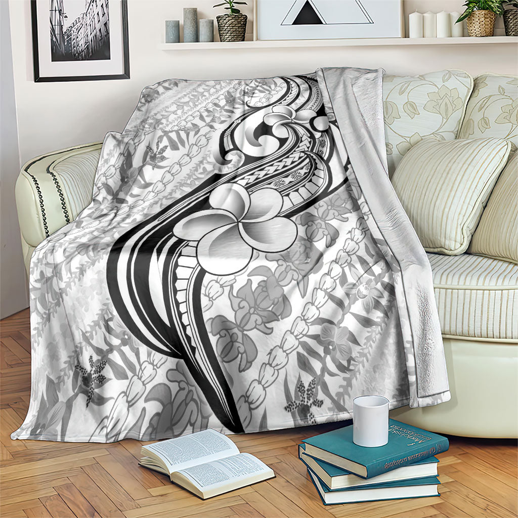 Hawaii Plumeria Lokelani Pikake Lei Blanket Ele'ele Polynesian Tattoo