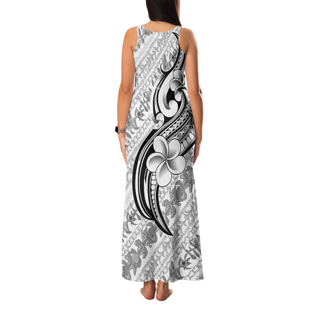 Hawaii Plumeria Lokelani Pikake Lei Family Matching Tank Maxi Dress and Hawaiian Shirt Ele'ele Polynesian Tattoo LT9 - Polynesian Pride