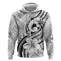 Hawaii Plumeria Lokelani Pikake Lei Hoodie Ele'ele Polynesian Tattoo