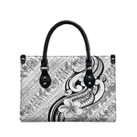 Hawaii Plumeria Lokelani Pikake Lei Leather Bag Ele'ele Polynesian Tattoo