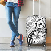 Hawaii Plumeria Lokelani Pikake Lei Luggage Cover Ele'ele Polynesian Tattoo LT9 - Polynesian Pride
