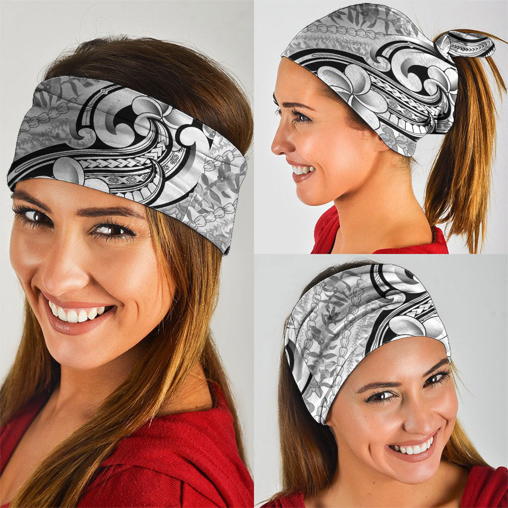 Hawaii Plumeria Lokelani Pikake Lei Neck Gaiter Ele'ele Polynesian Tattoo