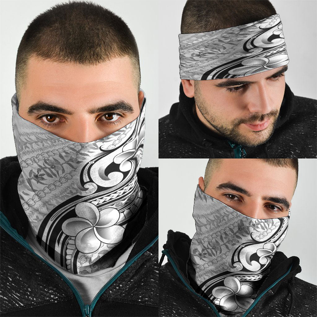 Hawaii Plumeria Lokelani Pikake Lei Neck Gaiter Ele'ele Polynesian Tattoo