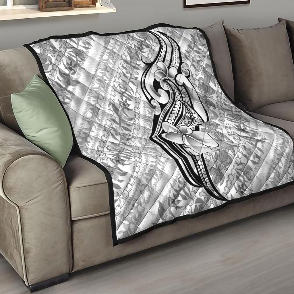 Hawaii Plumeria Lokelani Pikake Lei Quilt Ele'ele Polynesian Tattoo