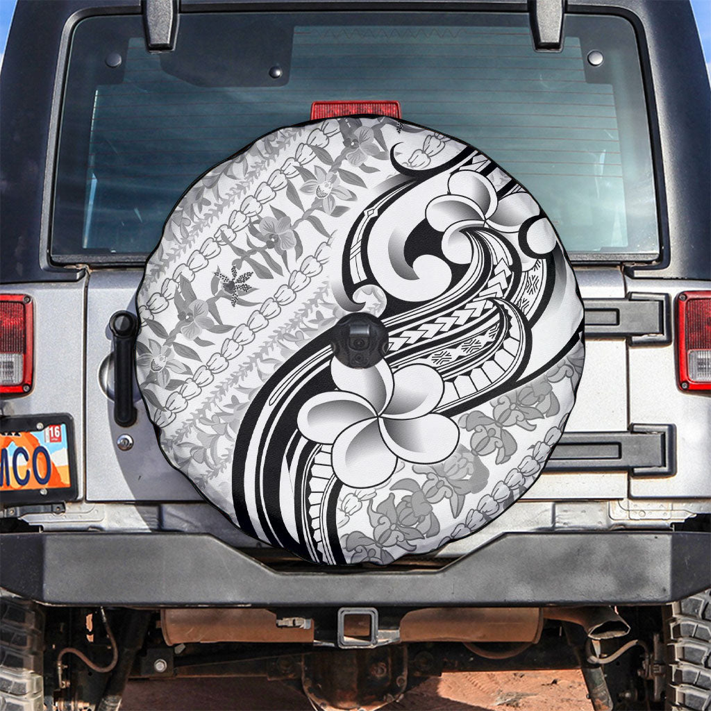 Hawaii Plumeria Lokelani Pikake Lei Spare Tire Cover Ele'ele Polynesian Tattoo