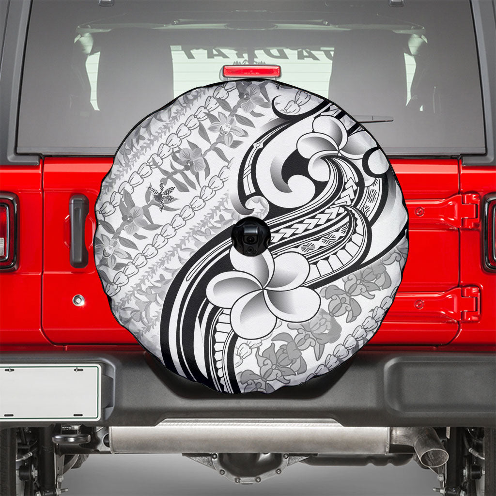 Hawaii Plumeria Lokelani Pikake Lei Spare Tire Cover Ele'ele Polynesian Tattoo
