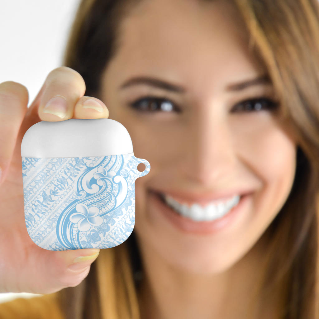 Hawaii Plumeria Lokelani Pikake Lei AirPods Case Uliuli Polynesian Tattoo LT9 - Polynesian Pride