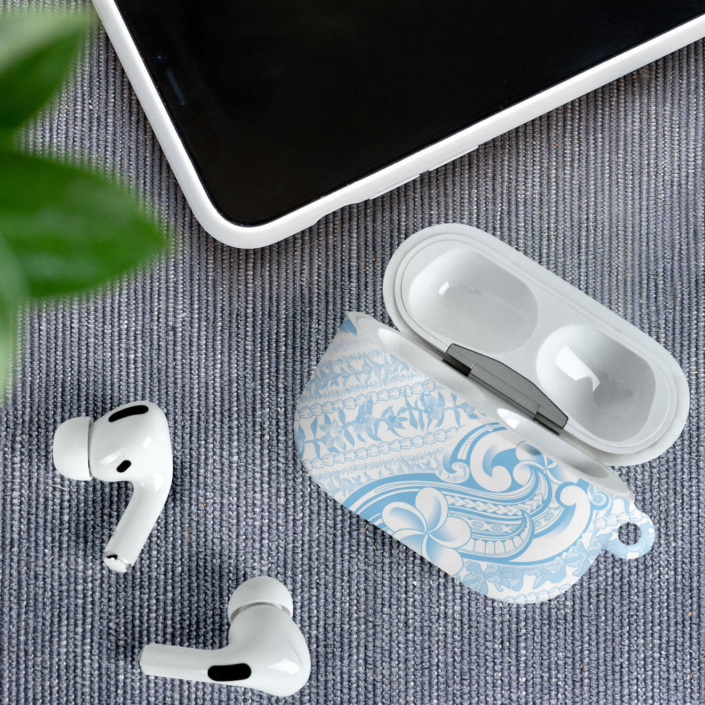 Hawaii Plumeria Lokelani Pikake Lei AirPods Case Uliuli Polynesian Tattoo LT9 - Polynesian Pride