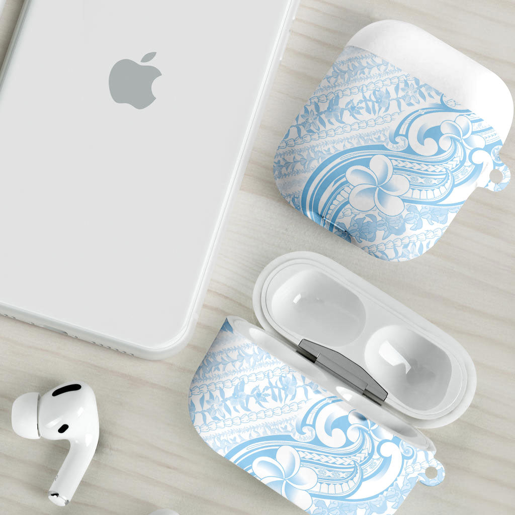 Hawaii Plumeria Lokelani Pikake Lei AirPods Case Uliuli Polynesian Tattoo LT9 - Polynesian Pride