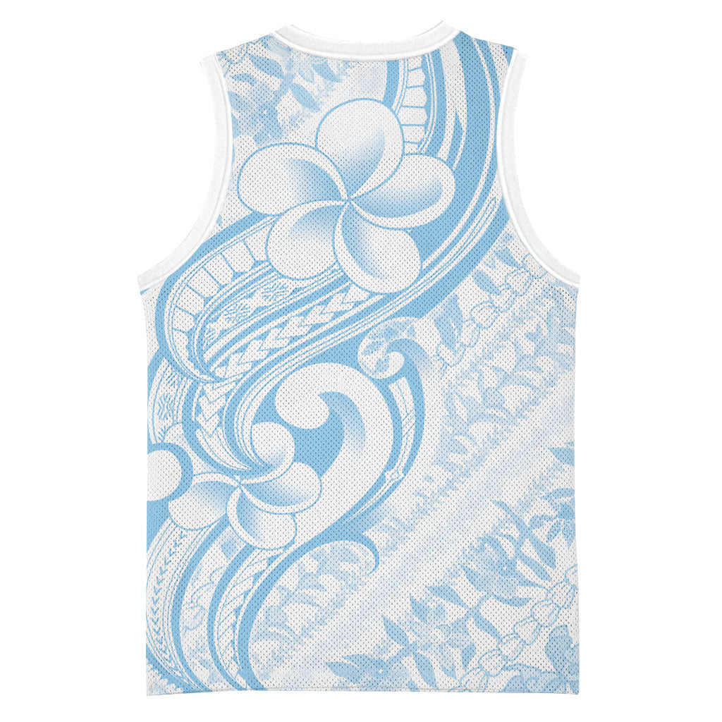 Hawaii Plumeria Lokelani Pikake Lei Basketball Jersey Uliuli Polynesian Tattoo
