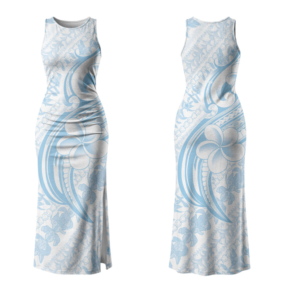 Hawaii Plumeria Lokelani Pikake Lei Couples Matching Tank Maxi Dress and Hawaiian Shirt Uliuli Polynesian Tattoo LT9 - Polynesian Pride