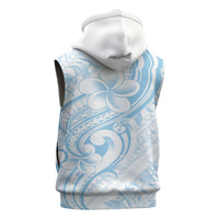 Hawaii Plumeria Lokelani Pikake Lei Sleeveless Zip Hoodie Uliuli Polynesian Tattoo LT9 - Polynesian Pride