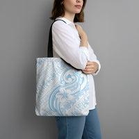 Hawaii Plumeria Lokelani Pikake Lei Tote Bag Uliuli Polynesian Tattoo LT9 - Polynesian Pride