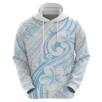 Hawaii Plumeria Lokelani Pikake Lei Zip Hoodie Uliuli Polynesian Tattoo