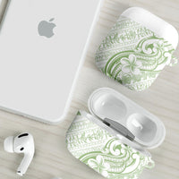 Hawaii Plumeria Lokelani Pikake Lei AirPods Case Oma'oma'o Polynesian Tattoo